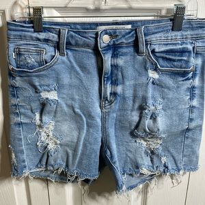Judy Blue Denim Shorts Distressed
